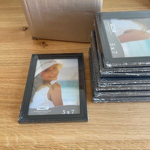 Black 5”x7” picture frames - set of 12